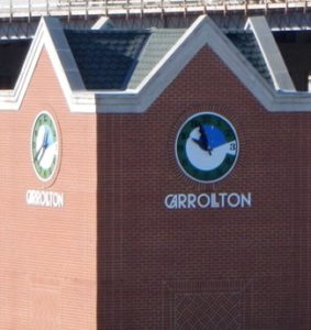 Carrollton DART Station Clock