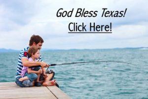 Father Son Fishing - God Bless Texas