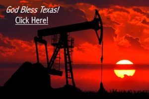 God Bless Texas Oil Rig