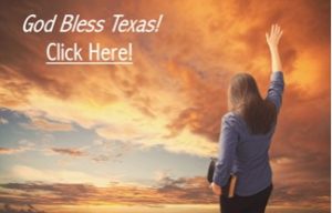Praising Holding Up Hand God Bless Texas