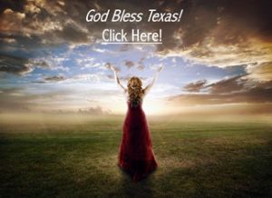 Woman Praising God Bless Texas